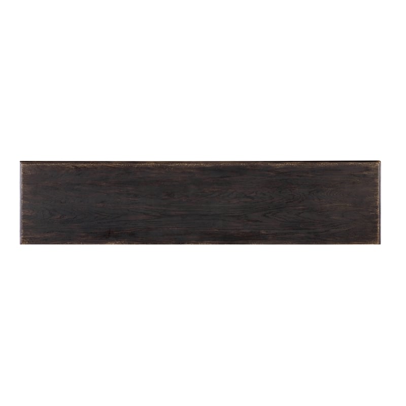 Americana Wood Entertainment Credenza in Black by Hooker Furniture