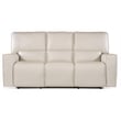 Miles Zero Gravity Leather Power Sofa in Gray by Hooker Furniture