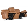 Miles Zero Gravity Leather Power Sofa in Brown by Hooker Furniture