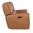 Miles Zero Gravity Leather Power Sofa in Brown by Hooker Furniture