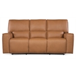 Miles Zero Gravity Leather Power Sofa in Brown by Hooker Furniture