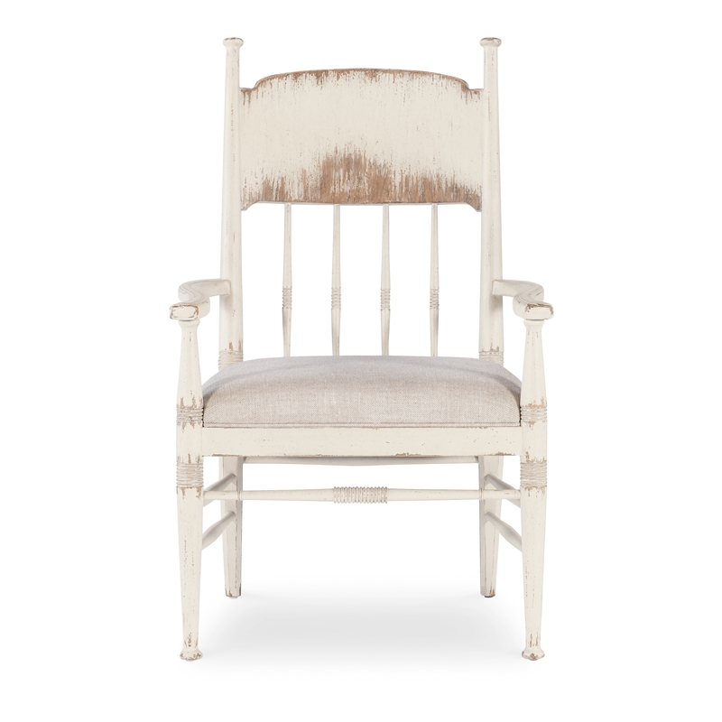 Americana Fabric Upholstered Seat Arm Chair in Beige by Hooker Furniture