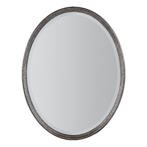 Americana Oval Wood Framed Mirror in Black by Hooker Furniture