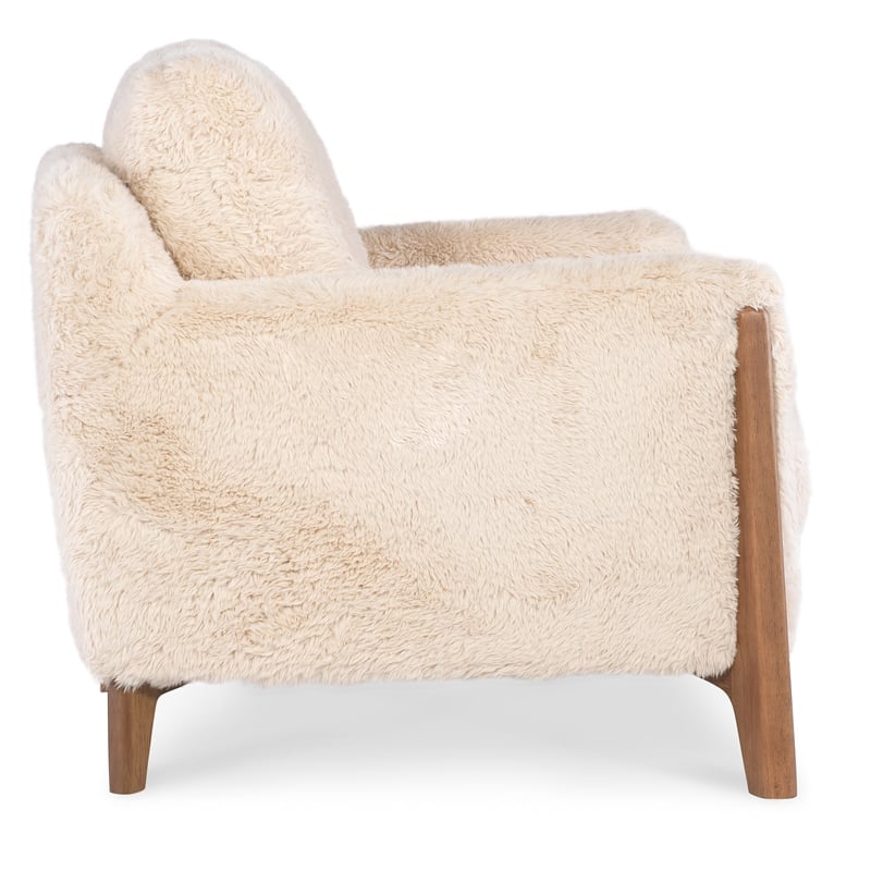 Cynthia Fabric Chair in Beige with Wood Legs by Hooker Furniture