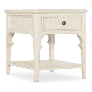 Americana Wood End Table in White by Hooker Furniture