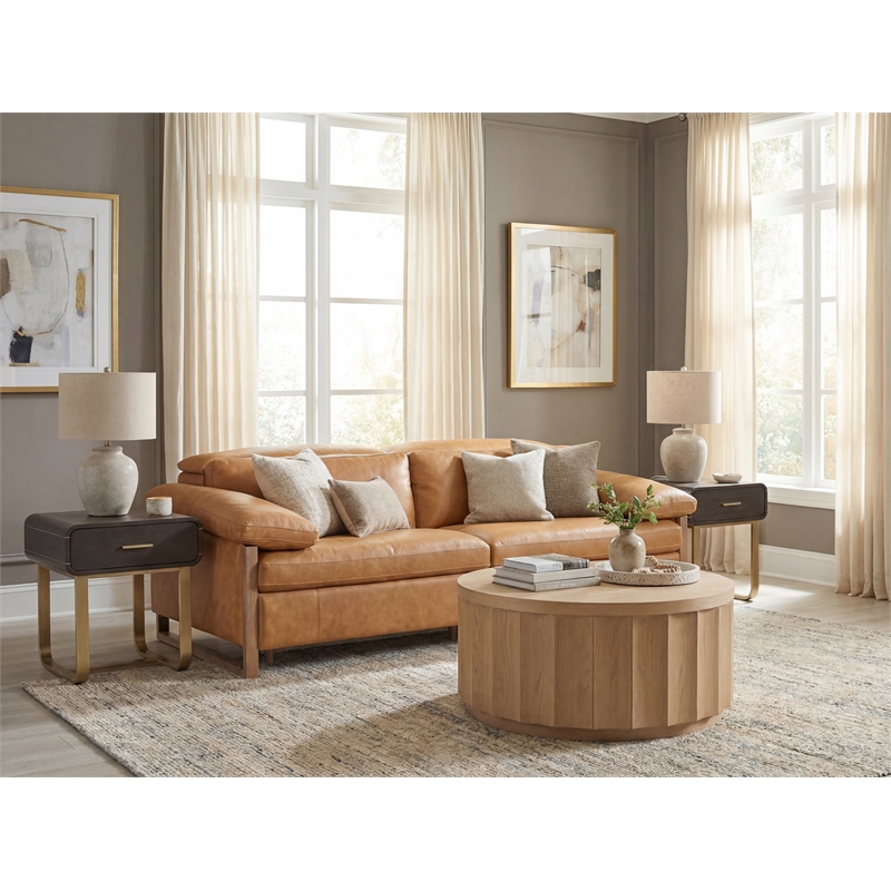 Commerce & Market Metropolitan Metal End Table in Brown by Hooker Furniture