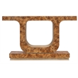 Melange Burlesque Wood Console Table in Brown by Hooker Furniture
