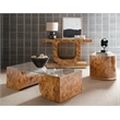 Melange Burlesque Wood Console Table in Brown by Hooker Furniture