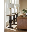 Americana Trestle Wood Console Table in Black by Hooker Furniture