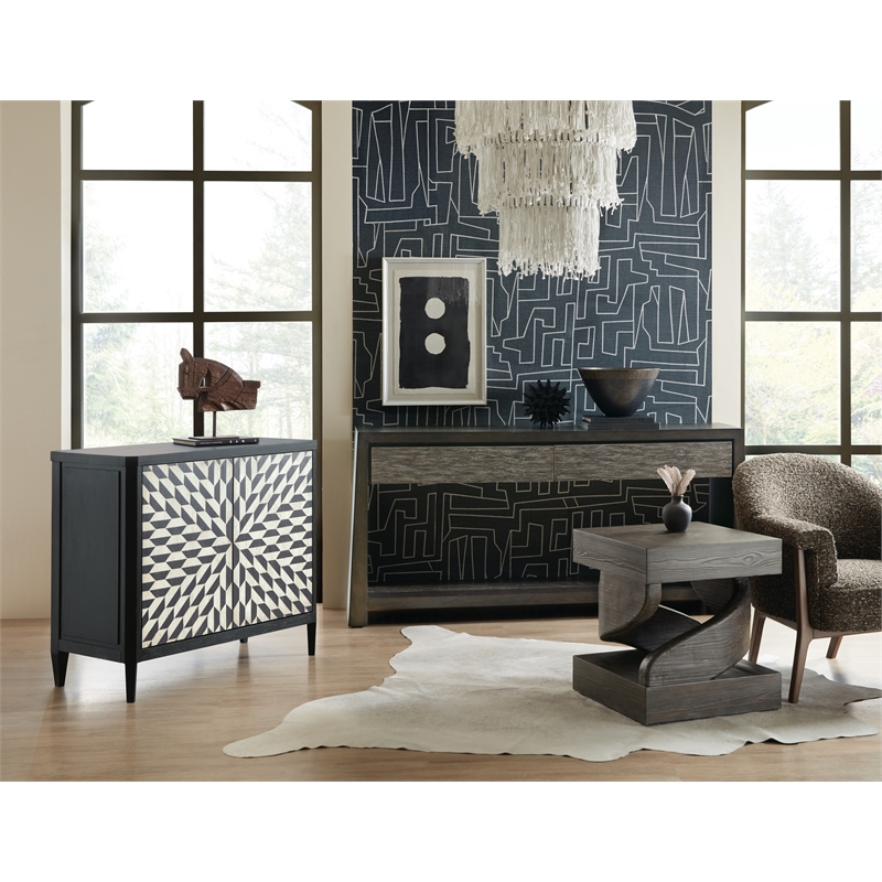 Commerce & Market Kubrick Wood Console Table in Brown by Hooker Furniture