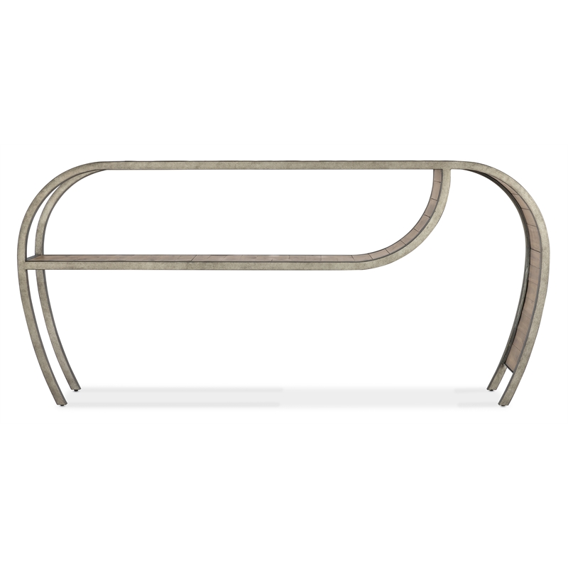 Commerce & Market Open Ended Metal Console Table in Brown by Hooker Furniture