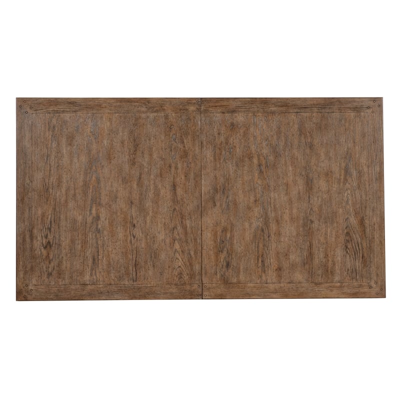 Americana Wood Leg Dining Table w/1-22in leaf in Black by Hooker Furniture