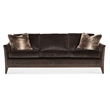 Sophia Fabric Sofa in Brown with Flared Wooden Legs by Hooker Furniture