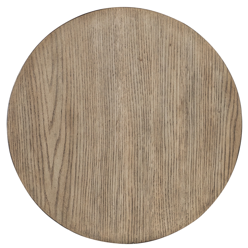 Commerce & Market Round Wood Accent Table in Brown Finish by Hooker Furniture
