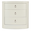 Serenity Wavecrest Oval Nightstand in White Wood by Hooker Furniture