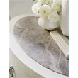 Serenity Wavecrest Oval Nightstand in White Wood by Hooker Furniture