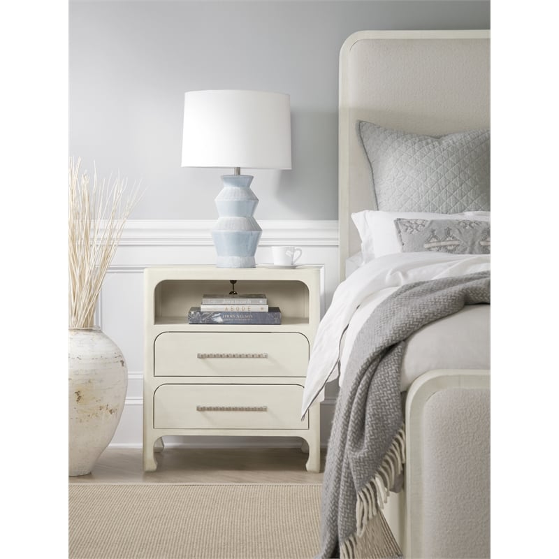 Serenity Nightstand in White Wood by Hooker Furniture