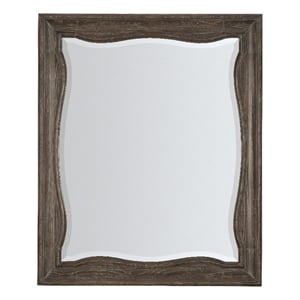 Traditions Landscape Mirror in Brown Wood by Hooker Furniture