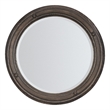 Traditions Round Mirror in Brown Wood by Hooker Furniture