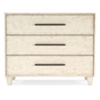 Melange Saffron Three Drawer Chest in White Wood by Hooker Furniture