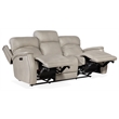 Rhea Zero Gravity Power Recline Sofa with Power Headrest in Gray Leather