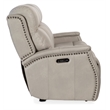 Rhea Zero Gravity Power Recline Sofa with Power Headrest in Gray Leather