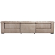 Savion Grandier Power Recliner Sofa with Power Headrest in Brown Leather
