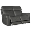 Lyra Zero Gravity Power Loveseat with Power Headrest in Gray Leather by Hooker