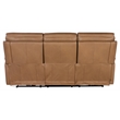 Lyra Zero Gravity Power Sofa with Power Headrest in Brown Leather by Hooker