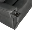 Lyra Zero Gravity Power Sofa with Power Headrest in Gray Leather by Hooker