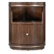 Melange Contours Side Table in Dark Brown Wood by Hooker Furnishings