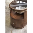 Melange Contours Side Table in Dark Brown Wood by Hooker Furnishings