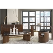 Melange Contours Side Table in Dark Brown Wood by Hooker Furnishings