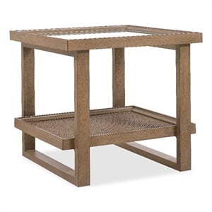 Sonnet Rectangle End Table in Medium Brown Wood by Hooker Furnishings
