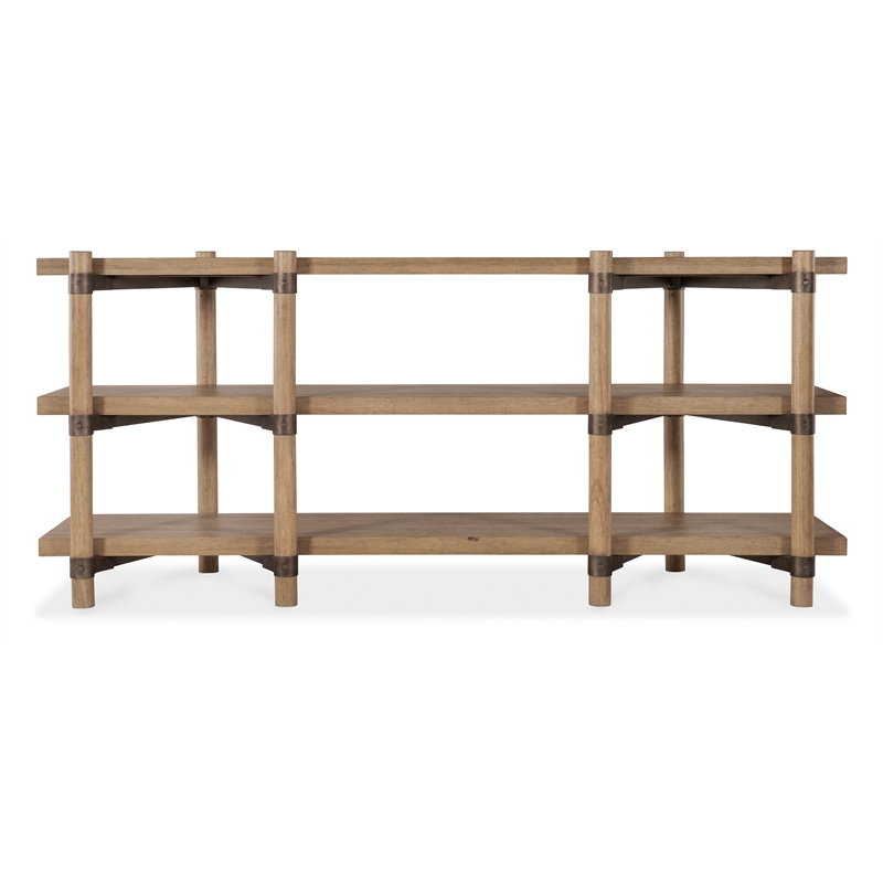 Vineyard Row Console in Light Natural Wood by Hooker Furnishings