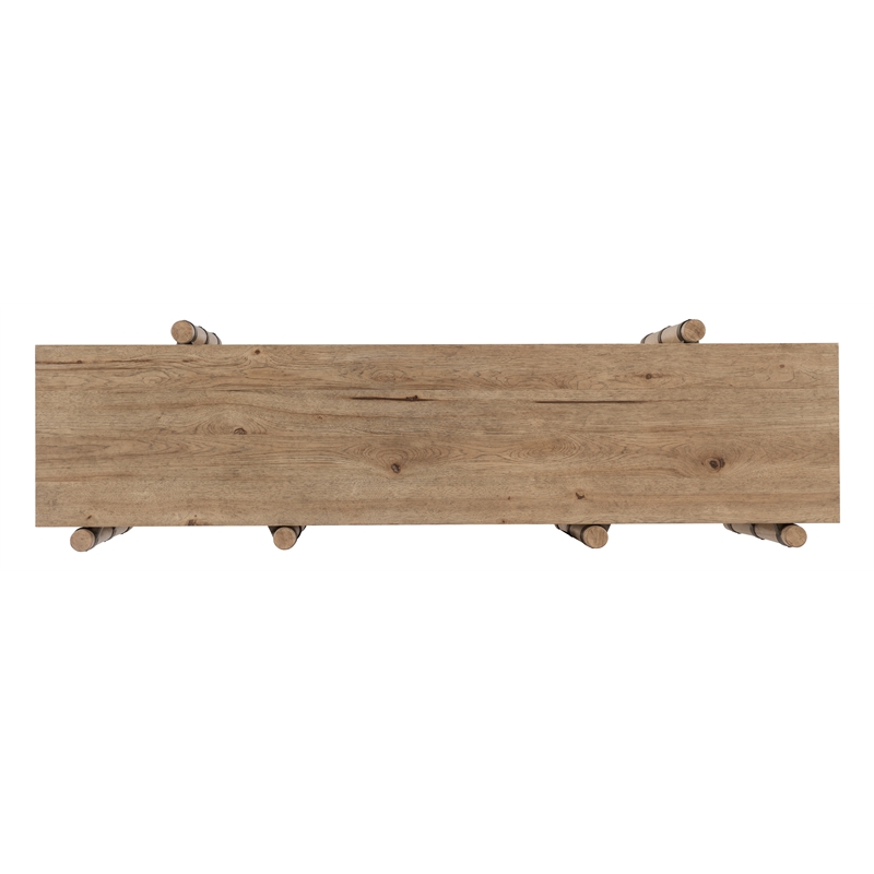Vineyard Row Console in Light Natural Wood by Hooker Furnishings