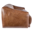 Fleetwood 2-Seat Sofa in Brown Leather by Hooker Furnishings