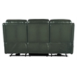 Hamilton Power Sofa with Power Headrest in Green Leather by Hooker Furnishings