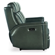 Hamilton Power Sofa with Power Headrest in Green Leather by Hooker Furnishings