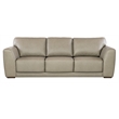 Keys Wide Arm Stationary Sofa in Green Leather by Hooker Furnishings