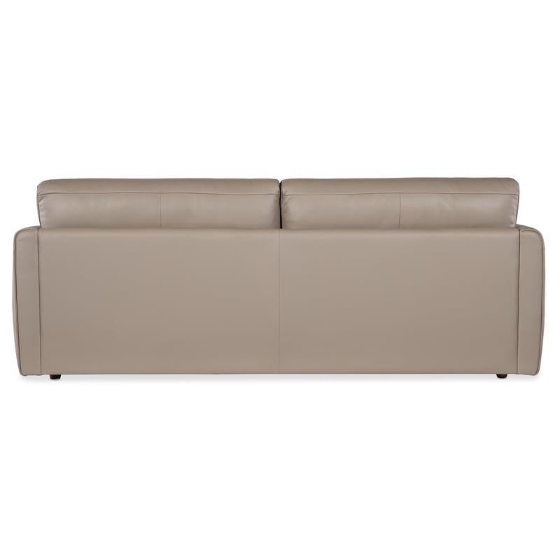 Meridian Sofa in Gray Top Grain Leather by Hooker Furnishings