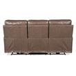 Twain Pwr Sofa w/Pwr Headrest and Lumbar in Brown Leather by Hooker Furnishings
