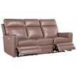 Twain Pwr Sofa w/Pwr Headrest and Lumbar in Brown Leather by Hooker Furnishings
