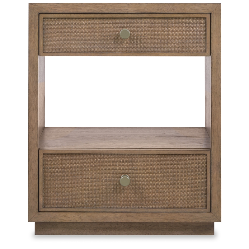 Sonnet Two-Drawer Nightstand in Medium Brown Wood by Hooker Furnishings