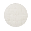 Barefoot Mega Plush Ottoman in White Fabric by Hooker Furnishings