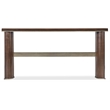 Melange Contours Console in Dark Brown Wood by Hooker Furnishings