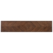 Melange Contours Console in Dark Brown Wood by Hooker Furnishings