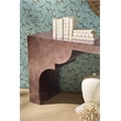 Melange Taj Scallop Leg Console in Brown Wood by Hooker Furnishings