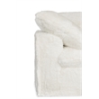 Barefoot Mega Plush 2-Seat Sofa in White Fabric by Hooker Furnishings