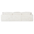 Barefoot Mega Plush 3-Seat Sofa in White Fabric by Hooker Furnishings
